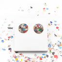 Orecchini da lobo con coriandoli