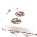 Orecchini da lobo con coriandoli