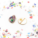 Orecchini da lobo con coriandoli