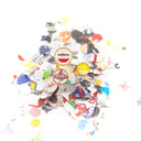 Anello aperto in ottone con coriandoli