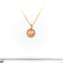 Collana con ciondolo con coriandolo