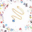 Collana con ciondolo con coriandolo