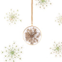 Collana lunga con fiore di carota selvatica