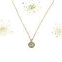 Collana con fiore di carota selvatica