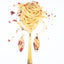 Orecchini a goccia in resina e spaghetti, aglio e peperoncino