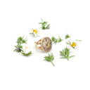 Anello in ottone con fiori primaverili