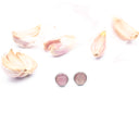 orecchini a lobo con buccia d'aglio