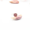 Anello in argento con buccia d'aglio