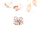 orecchini a lobo con buccia d'aglio