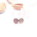 orecchini a lobo con buccia d'aglio