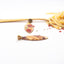 Orecchini a goccia in resina e spaghetti, aglio e peperoncino