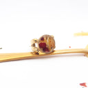 Anello in ottone con spaghetti, aglio e peperoncino