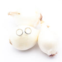 orecchini a lobo con buccia di cipolla bianca