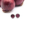 orecchini a lobo con buccia di cipolla rossa