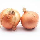 collana con ciondolo in resina e buccia di cipolla dorata