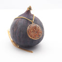 Collana con ciondolo in resina e fico