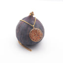 Collana con ciondolo in resina e fico