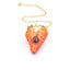 Collana con ciondolo con fragola