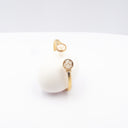 Bracciale rigido con guscio d'uovo e foglia d'oro