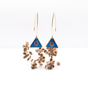 Orecchini pendenti con seme di ombrellino pugliese