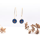 Orecchini pendenti con seme di ombrellino pugliese