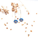 Orecchini pendenti con seme di ombrellino pugliese