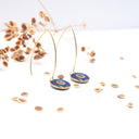 Orecchini pendenti con seme di ombrellino pugliese