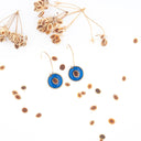 Orecchini pendenti con seme di ombrellino pugliese