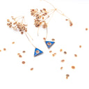 Orecchini pendenti con seme di ombrellino pugliese