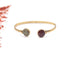 Bracciale rigido con zafferano e avventurina