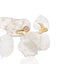Bracciale rigido con mezza luna e foglia di lunaria