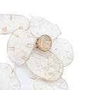 Anello con foglia di Lunaria e dettagli in foglia dorata