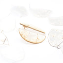 Orecchini a lobo con lunaria