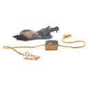 Bracciale quadrato con inserto di plastica e conchiglia