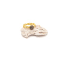 Anello regolabile con sabbia del mediterraneo