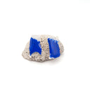 Orecchini con intonaco bianco e blu