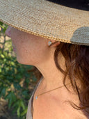 Orecchini da lobo con fiore di non ti scordar di me