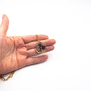 Collana con ciondolo in resina e fiori di non ti scordar di me