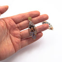 Orecchini pendenti con fiori veri di non ti scordar di me