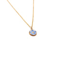 Collana con ciondolo con fiore di non ti scordar di me