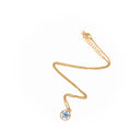 Collana con ciondolo con fiore di non ti scordar di me