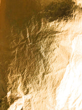 Carica l&#39;immagine nel visualizzatore di Gallery, Orecchini pendenti a triangolo con zafferano, avventurina e foglie d&#39;oro
